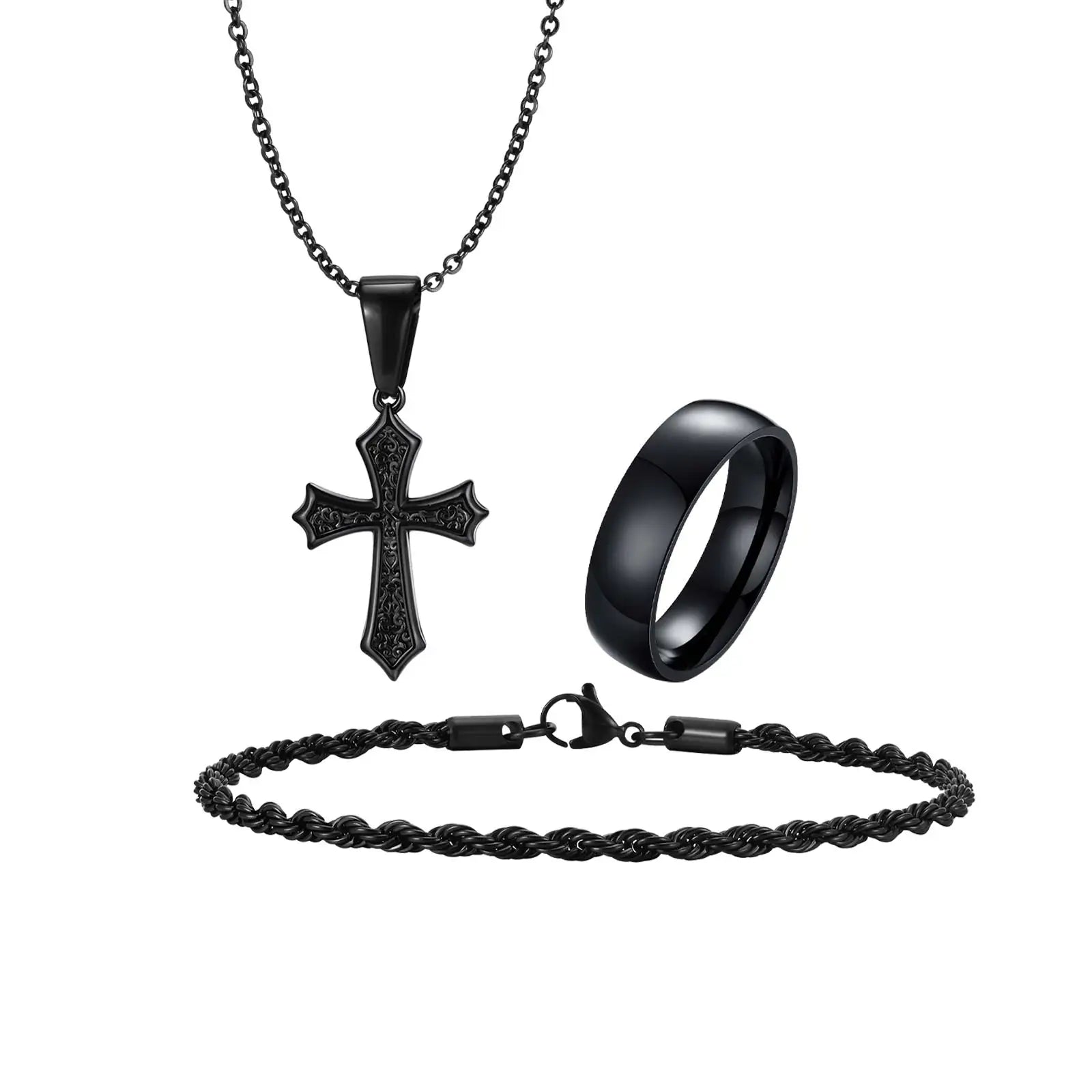 Conjunto – Trinity Steel Noir (3 Piezas)