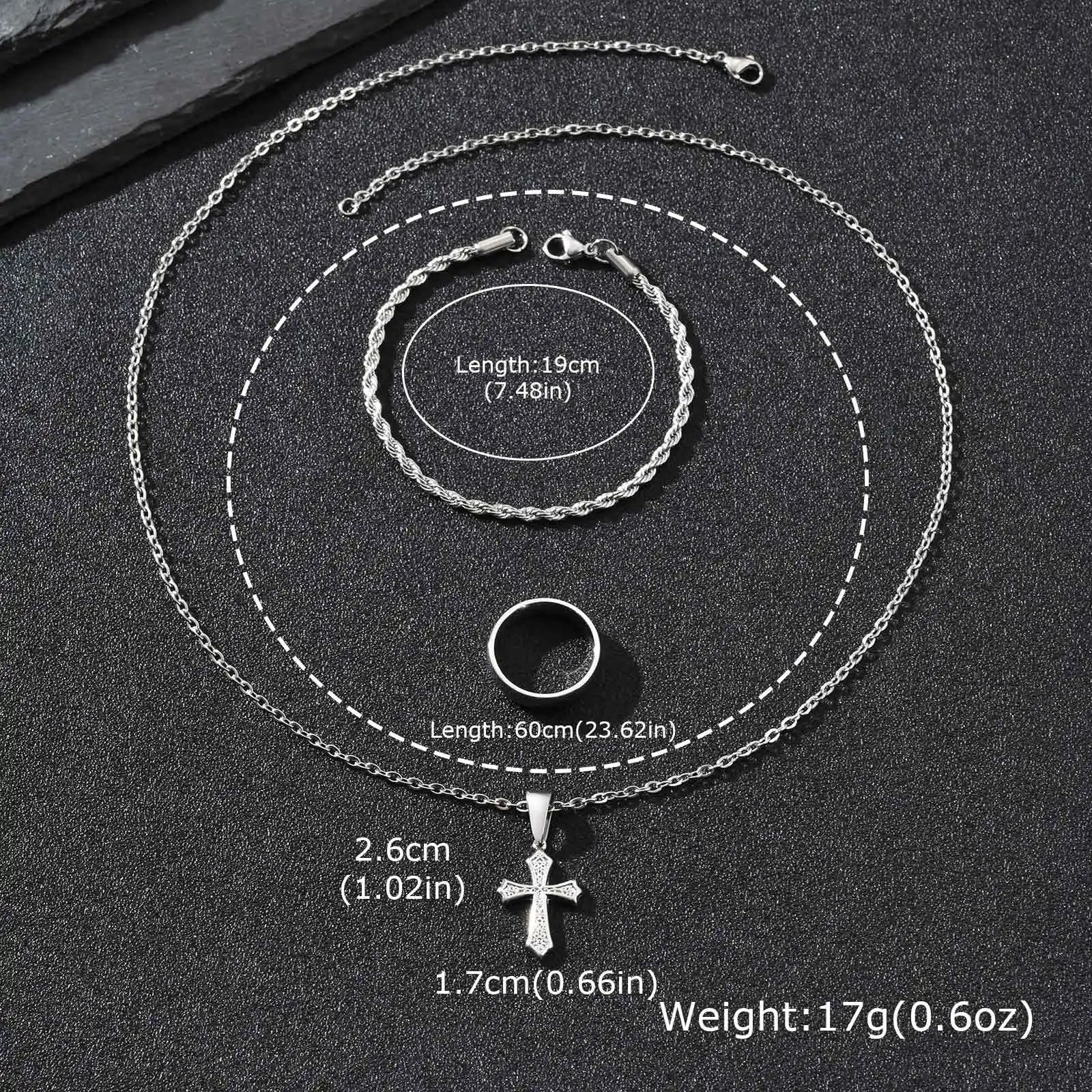 Conjunto – Trinity Steel Noir (3 Piezas)