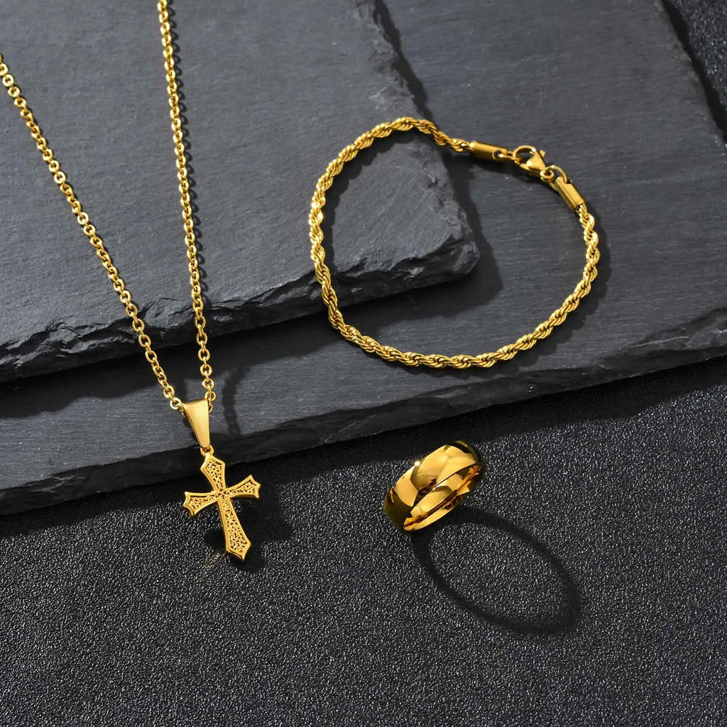 Conjunto – Trinity Steel Noir (3 Piezas)