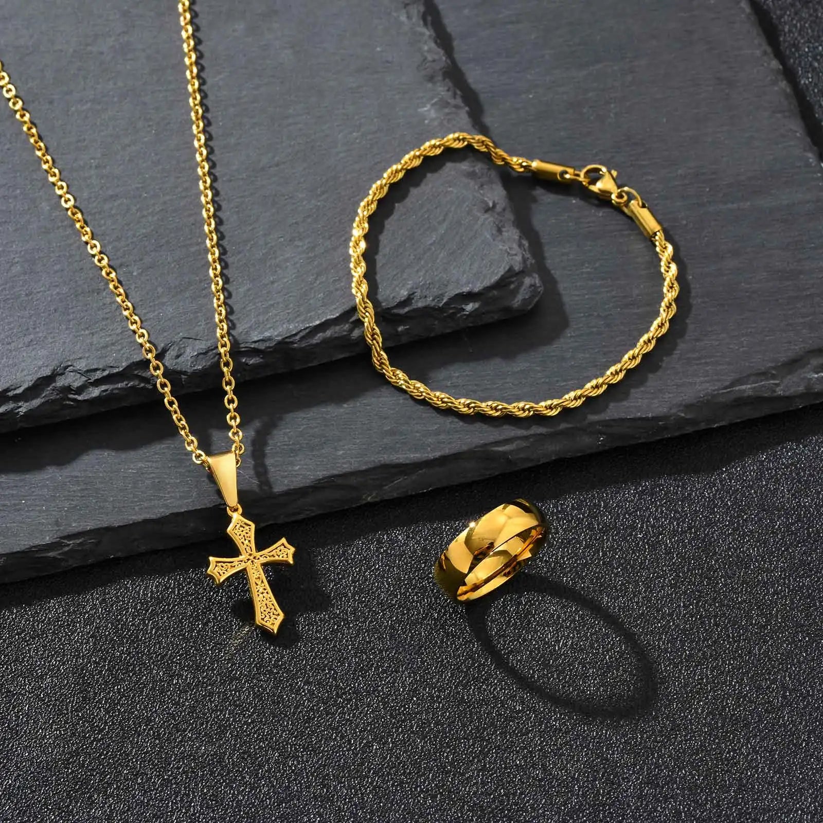 Conjunto – Trinity Steel Noir (3 Piezas)