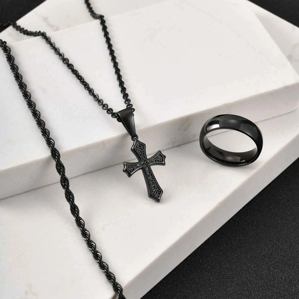 Conjunto – Trinity Steel Noir (3 Piezas)